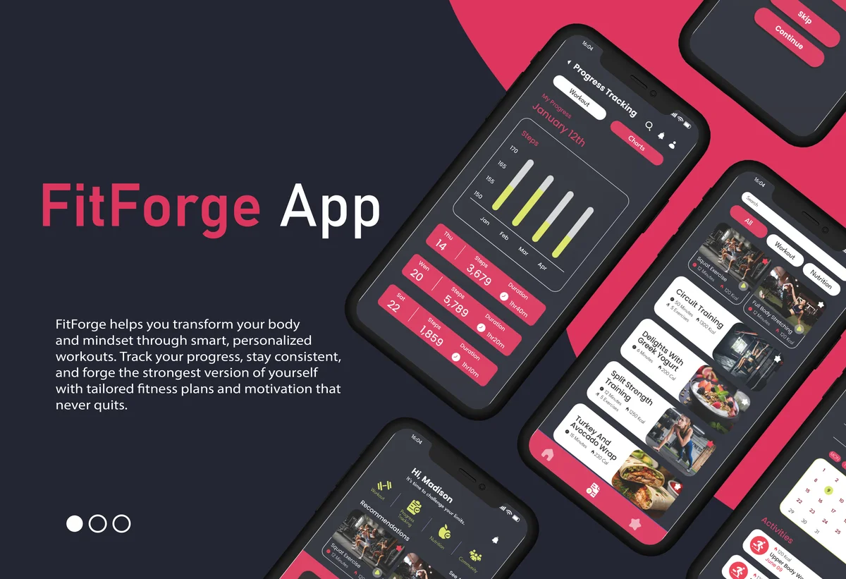 FitForge App Interface