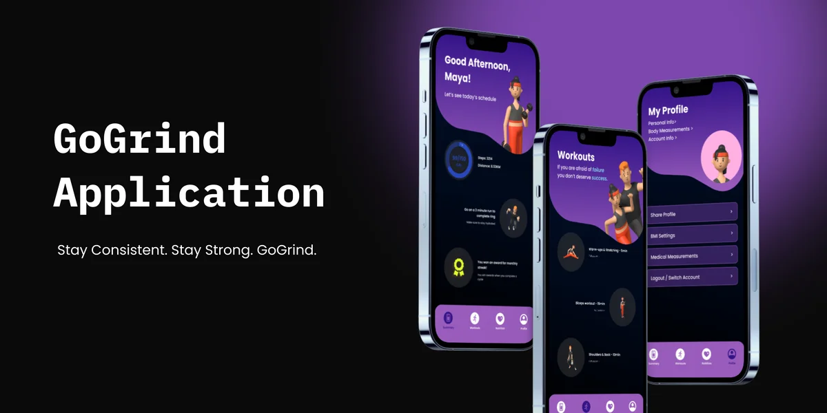 GoGrind App Interface