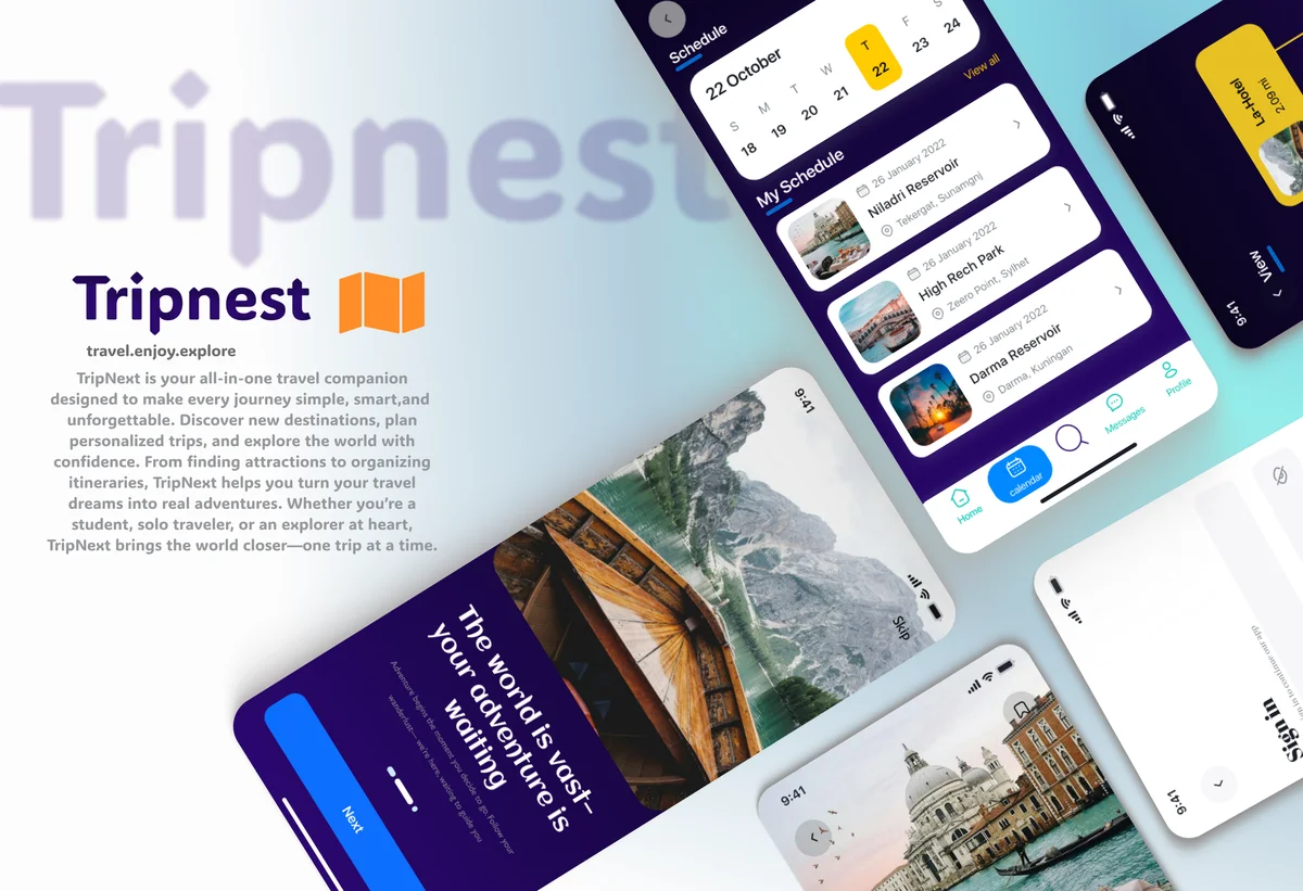 Tripnest App Interface