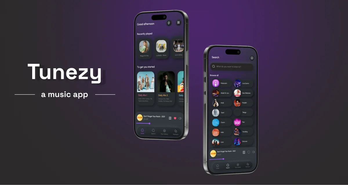 Tunezy App Interface